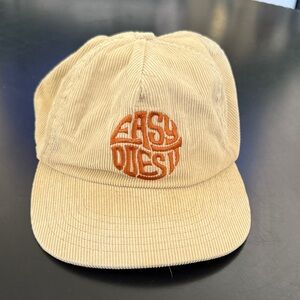 Katin Kids Tan Corduroy Cap with Orange Logo
